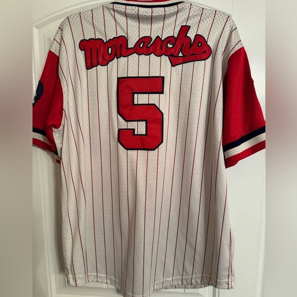 Ebbets Field Flannels K.C. Monarchs Jackie Robinson jersey. - Picture 3 of 3